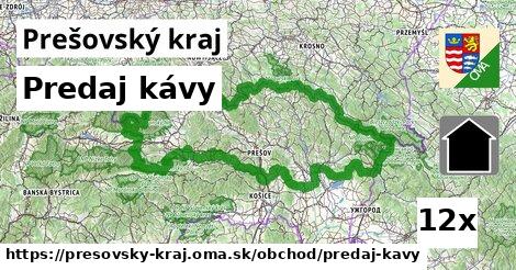 Predaj kávy, Prešovský kraj