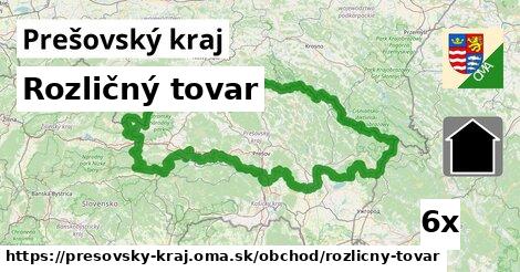 Rozličný tovar, Prešovský kraj