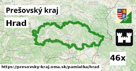 Hrad, Prešovský kraj