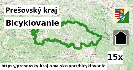 Bicyklovanie, Prešovský kraj