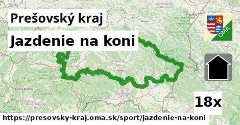 Jazdenie na koni, Prešovský kraj