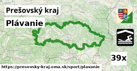 Plávanie, Prešovský kraj