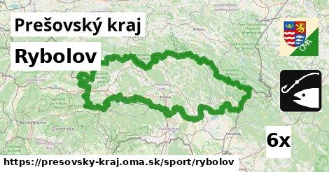 Rybolov, Prešovský kraj