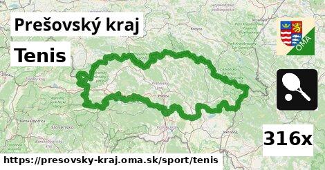 Tenis, Prešovský kraj