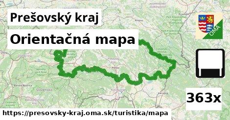 Orientačná mapa, Prešovský kraj
