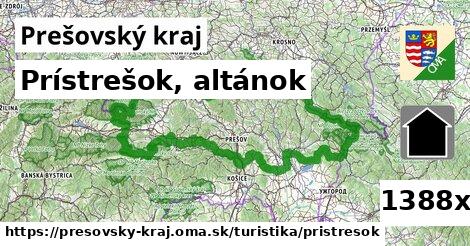 Prístrešok, altánok, Prešovský kraj