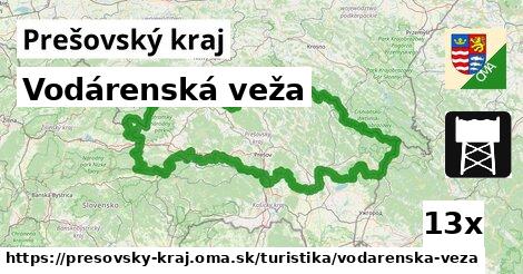 Vodárenská veža, Prešovský kraj