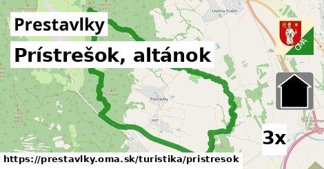 Prístrešok, altánok, Prestavlky