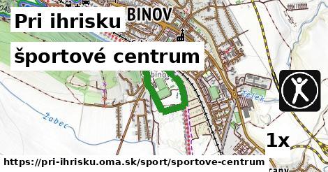 športové centrum, Pri ihrisku