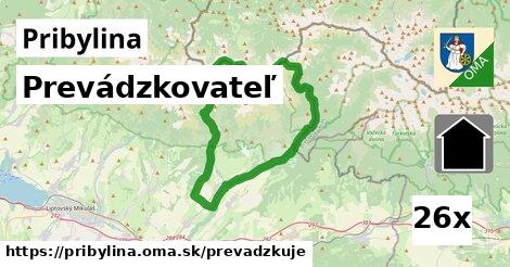 prevádzkovateľ v Pribylina