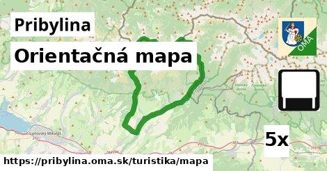 Orientačná mapa, Pribylina