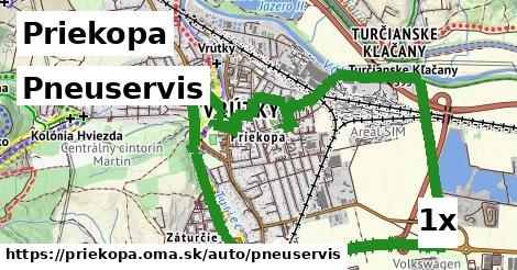 Pneuservis, Priekopa