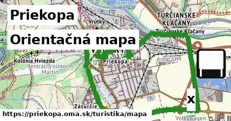 Orientačná mapa, Priekopa