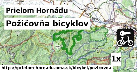 požičovňa bicyklov v Prielom Hornádu