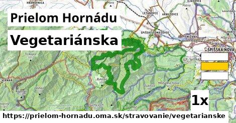 vegetariánska v Prielom Hornádu