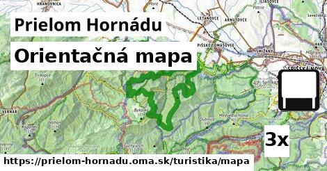 Orientačná mapa, Prielom Hornádu