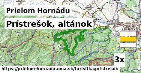 Prístrešok, altánok, Prielom Hornádu