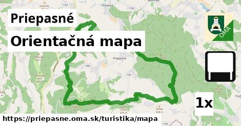 Orientačná mapa, Priepasné