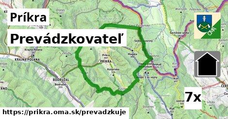 prevádzkovateľ v Príkra