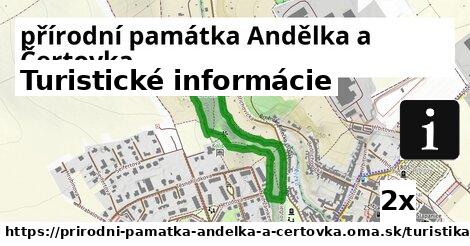 Turistické informácie, přírodní památka Andělka a Čertovka