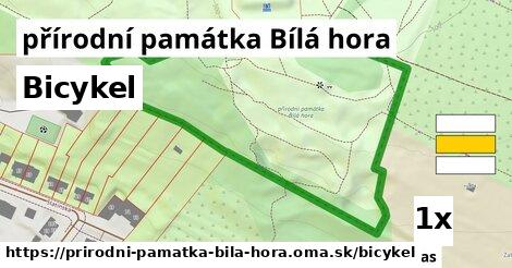 bicykel v přírodní památka Bílá hora