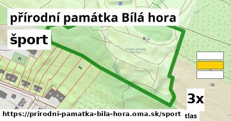 šport v přírodní památka Bílá hora