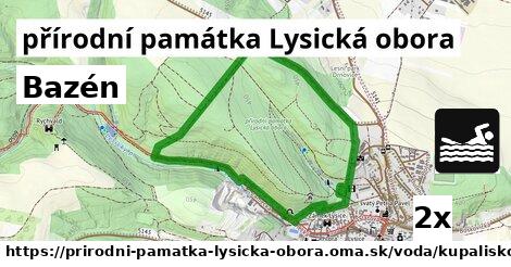 Bazén, přírodní památka Lysická obora