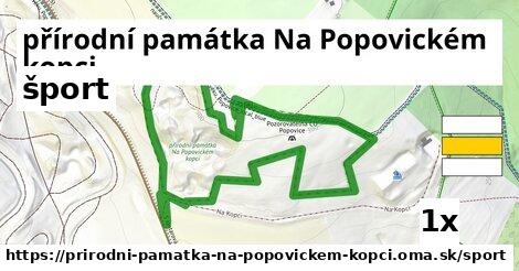 šport v přírodní památka Na Popovickém kopci