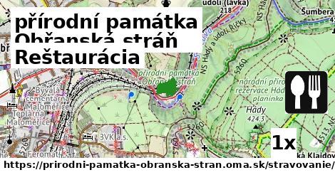 Reštaurácia, přírodní památka Obřanská stráň