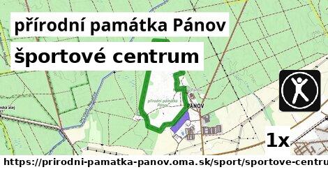 športové centrum v přírodní památka Pánov