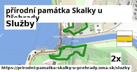 služby v přírodní památka Skalky u Přehrady