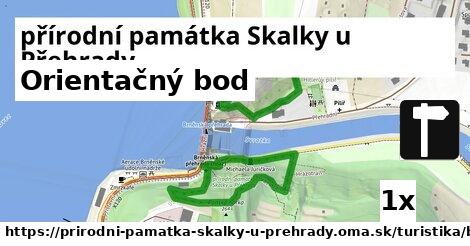 Orientačný bod, přírodní památka Skalky u Přehrady