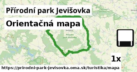 Orientačná mapa, Přírodní park Jevišovka