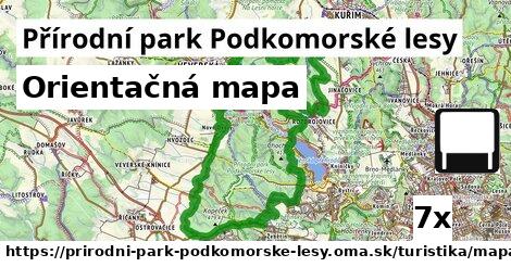 Orientačná mapa, Přírodní park Podkomorské lesy