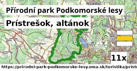 Prístrešok, altánok, Přírodní park Podkomorské lesy