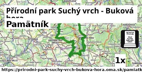 Pamätník, Přírodní park Suchý vrch - Buková hora