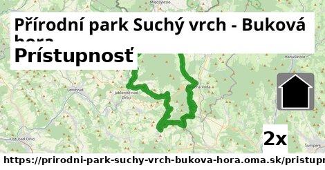prístupnosť v Přírodní park Suchý vrch - Buková hora