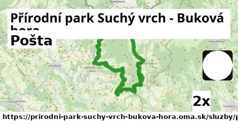 Pošta, Přírodní park Suchý vrch - Buková hora