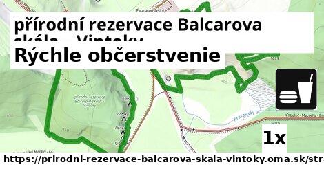 Všetky body v přírodní rezervace Balcarova skála – Vintoky