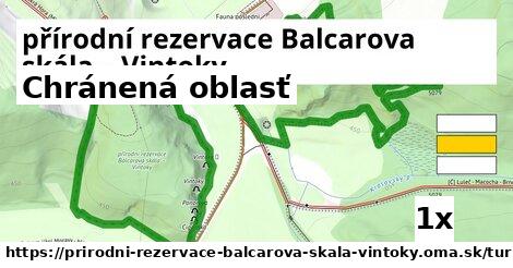 Chránená oblasť, přírodní rezervace Balcarova skála – Vintoky