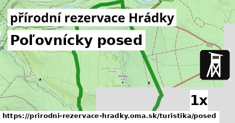 Poľovnícky posed, přírodní rezervace Hrádky