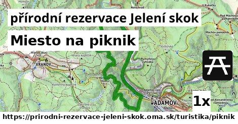 Miesto na piknik, přírodní rezervace Jelení skok