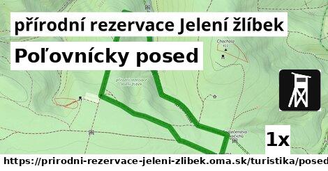 poľovnícky posed v přírodní rezervace Jelení žlíbek