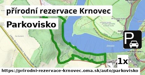 parkovisko v přírodní rezervace Krnovec