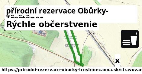 Všetky body v přírodní rezervace Obůrky-Třeštěnec