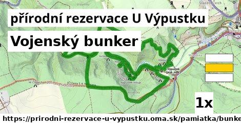 vojenský bunker v přírodní rezervace U Výpustku