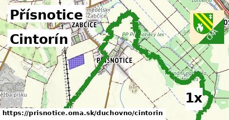 Cintorín, Přísnotice