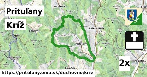 Kríž, Prituľany