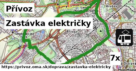 Zastávka električky, Přívoz