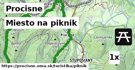 miesto na piknik v Procisne